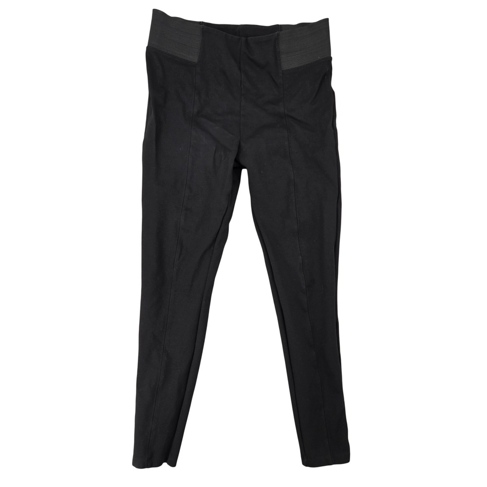 Halogen Size M Seamed Leggings Womens Black High Rise Slim Ponte Office Chic